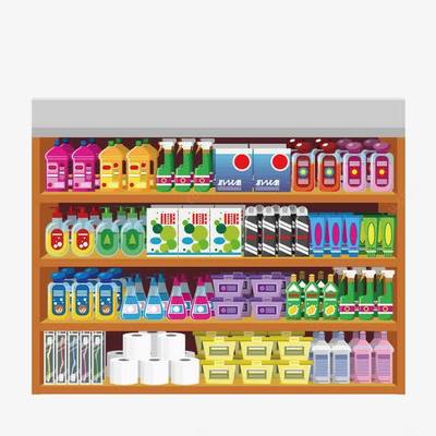 超市貨架免摳PNG素材 便捷高效的日用品設(shè)計(jì)資源